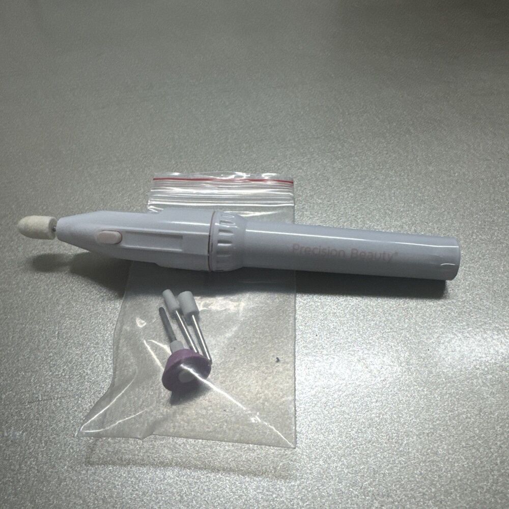 Nail Decorator Battery Operated Nail File & Buffer 4 Tools Seen In Package
